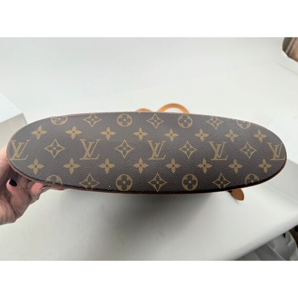 Louis Vuitton Brown Coated Canvas Monogram Babylone Zip Top Handle Bag - Picture 3 of 8
